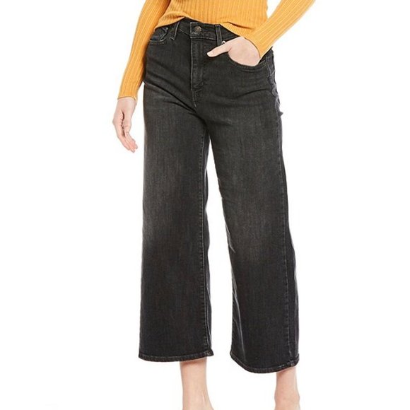 levi's women's mile high wide leg crop jeans